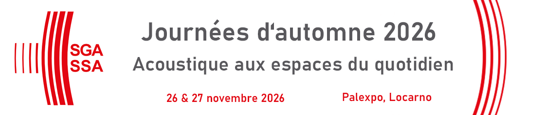 Bannière d'en-tête pour la conférence : Journées d’automne SGA-SSA 2026. Celle-ci va de 26 novembre 2026 à 27 novembre 2026 dans Palexpo Locarno.